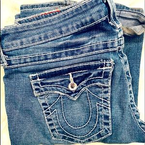 True Religion jeans with Rhine Stone accent